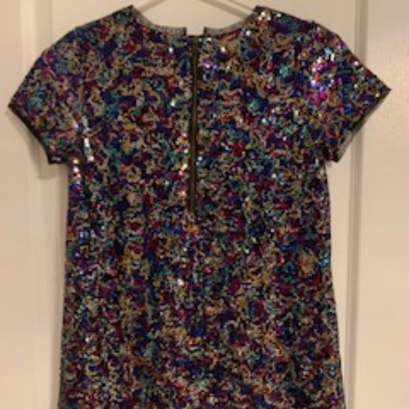 Gap Girls Sequins Multicoloured Dress, Size XL - Picture 2 of 3